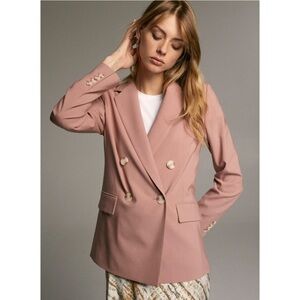 Babaton | Leonard Blazer Jacket Size 4 Dusty Pink Aritzia